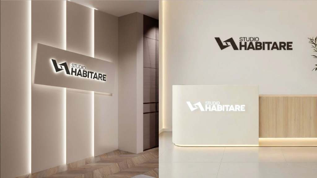 Digital marketing — Studio Habitare brand identity in space