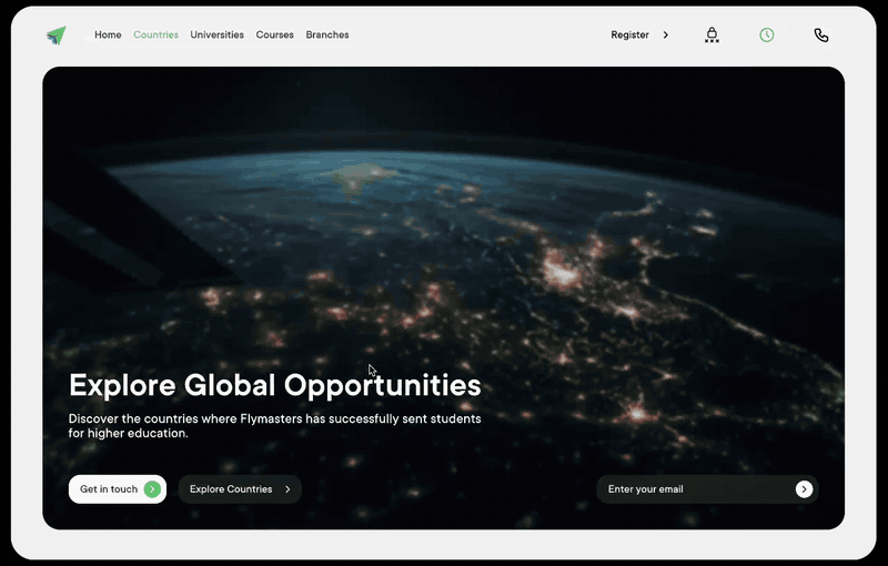 Flymasters global study destinations experience